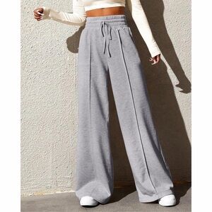 BTFBM Gray Wide-Leg Comfy Sweatpants